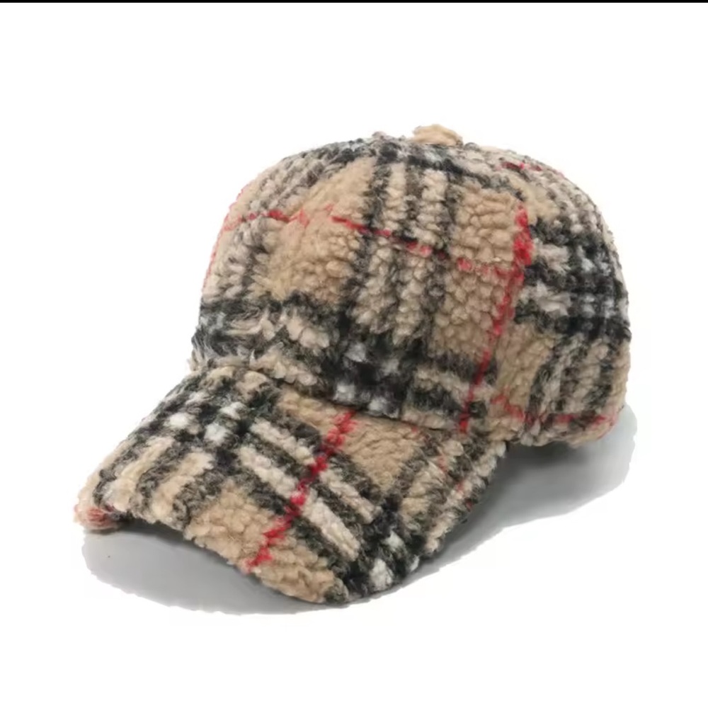 New Arrivals! Retro British Plaid Cap .